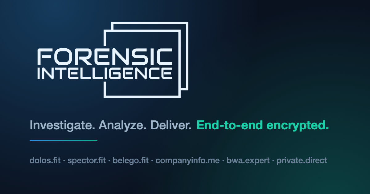 Forensic Intelligence
